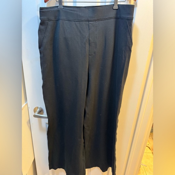 SPANX Ponte Black Wide-Leg Pants - Picture 2 of 3